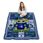 customized duke blue devils yody baby pattern blue quilt blanket best selling