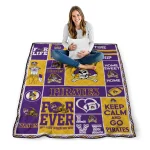 customized east carolina pirates helmet passion purple quilt blanket best selling