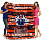 Customized Edmonton Oilers Layered Florals Blue White Quilt Blanket 1 customized edmonton oilers layered florals blue white quilt blanket best selling
