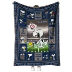 customized georgetown hoyas snoopy coach blue quilt blanket best selling