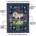 customized georgetown hoyas snoopy coach blue quilt blanket best selling