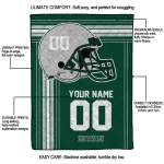 customized hawaii rainbow warriors helmet theme green quilt blanket best selling