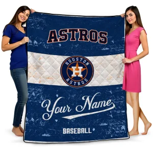 customized houston astros snoopy victory blue white quilt blanket best selling