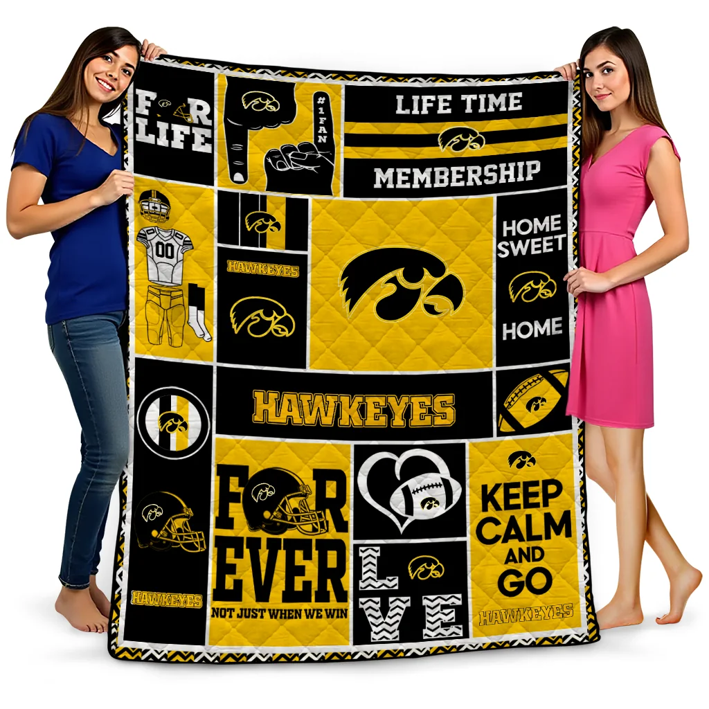 customized iowa hawkeyes helmet passion black quilt blanket best selling customized iowa hawkeyes helmet passion black quilt blanket best selling