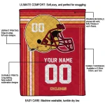 customized iowa state cyclones helmet theme red quilt blanket best selling