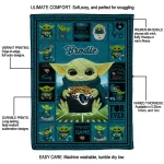 customized jacksonville jaguars yody baby pattern teal quilt blanket best selling