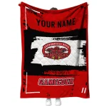 customized jacksonville state gamecocks grunge patch red white quilt blanket best selling
