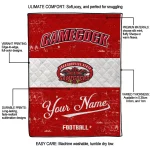 customized jacksonville state gamecocks hibiscus burst red white quilt blanket best selling