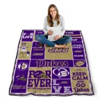 customized james madison dukes helmet passion purple quilt blanket best selling
