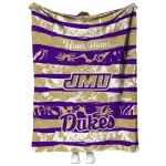 customized james madison dukes layered florals purple white quilt blanket best selling