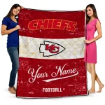 Customized Kansas City Chiefs Hibiscus Burst Red White Quilt Blanket 1 customized kansas city chiefs hibiscus burst red white quilt blanket best selling