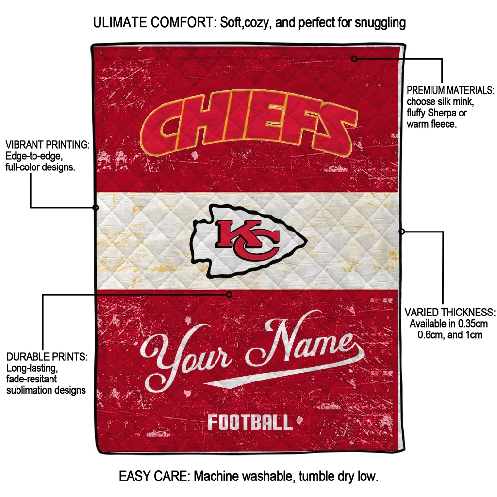 customized kansas city chiefs hibiscus burst red white quilt blanket latest model customized kansas city chiefs hibiscus burst red white quilt blanket latest model