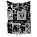 customized las vegas raiders helmet passion black quilt blanket best selling