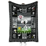 customized las vegas raiders snoopy coach black quilt blanket best selling