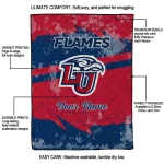 customized liberty flames brushstroke layers red quilt blanket best selling