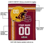 customized louisiana monroe warhawks helmet theme red quilt blanket best selling