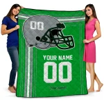 customized marshall thundering herd helmet theme green quilt blanket best selling