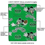 customized marshall thundering herd mickey football green quilt blanket best selling