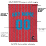 customized miami marlins pin dot quilt blanket best selling