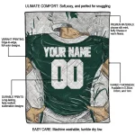 customized michigan state spartans player sketch green gray quilt blanket best selling