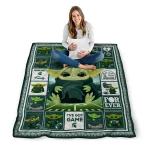 customized michigan state spartans yody baby pattern green quilt blanket best selling