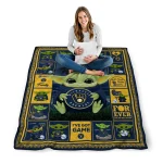 customized milwaukee brewers yody baby motif navy blue quilt blanket best selling