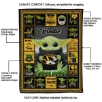 customized missouri tigers yody baby pattern black quilt blanket best selling