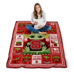 customized nc state wolfpack yody baby pattern red quilt blanket best selling