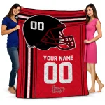 Customized Nebraska Cornhuskers Helmet Theme Red Quilt Blanket 1 customized nebraska cornhuskers helmet theme red quilt blanket best selling