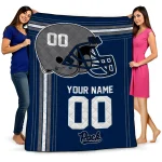 customized nevada wolf pack helmet theme blue quilt blanket best selling