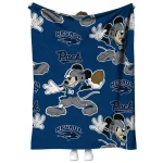 customized nevada wolf pack mickey football blue quilt blanket best selling