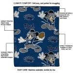 customized nevada wolf pack mickey football blue quilt blanket best selling