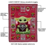 customized new mexico lobos yody baby pattern red quilt blanket best selling