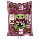 customized new mexico state aggies yody baby pattern crimson quilt blanket best selling