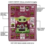 customized new mexico state aggies yody baby pattern crimson quilt blanket best selling