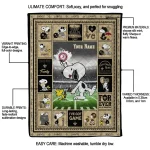 customized new orleans saints snoopy coach gold quilt blanket best selling