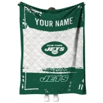 customized new york jets grunge patch green white quilt blanket best selling