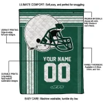 customized new york jets helmet theme green quilt blanket best selling