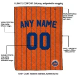 customized new york mets pin dot quilt blanket best selling