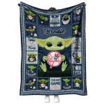 customized new york yankees yody baby motif navy quilt blanket best selling