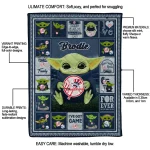 customized new york yankees yody baby motif navy quilt blanket best selling