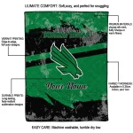 customized north texas mean green brushstroke layers green quilt blanket best selling