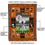 customized oklahoma state cowboys snoopy coach orange quilt blanket best selling