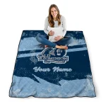 customized old dominion monarchs brushstroke layers blue quilt blanket best selling