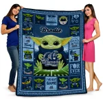 customized old dominion monarchs yody baby pattern blue quilt blanket best selling