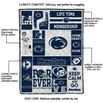 customized penn state nittany lions helmet passion blue quilt blanket best selling