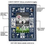 customized penn state nittany lions snoopy coach blue quilt blanket best selling