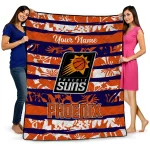 Customized Phoenix Suns Layered Florals Purple White Quilt Blanket 1 customized phoenix suns layered florals purple white quilt blanket best selling