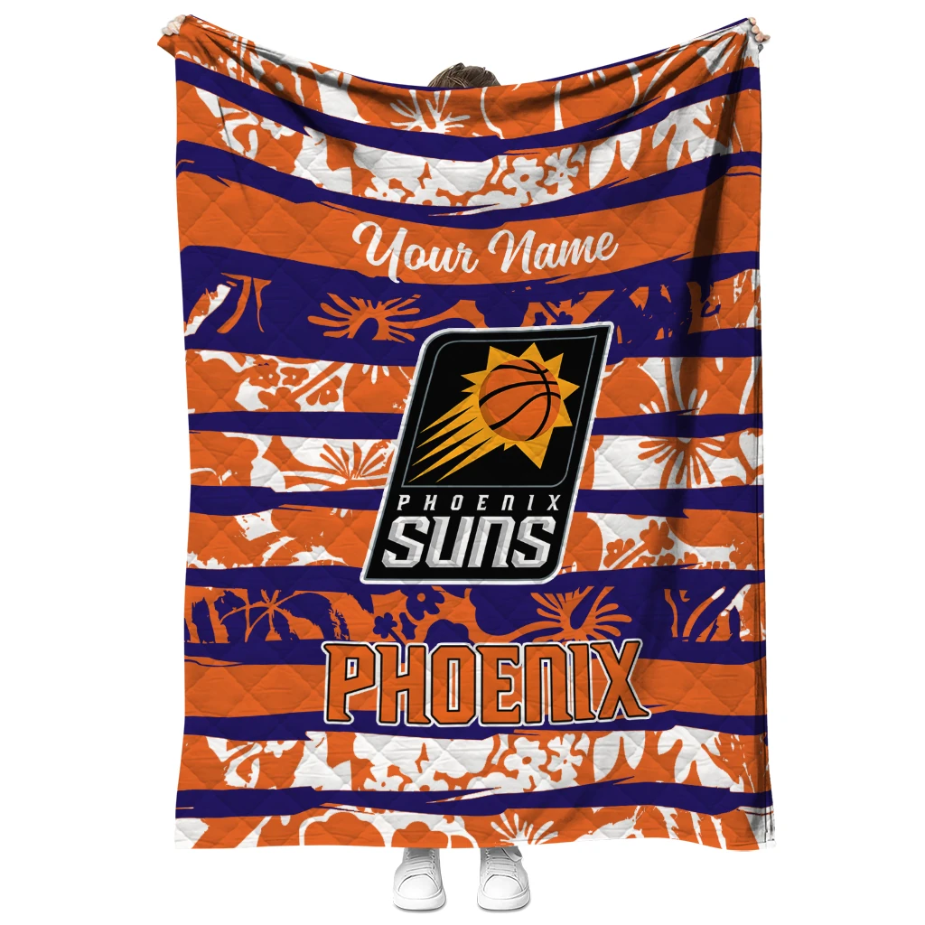 customized phoenix suns layered florals purple white quilt blanket fashion forward customized phoenix suns layered florals purple white quilt blanket fashion forward