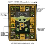 customized pittsburgh pirates yody baby motif black quilt blanket best selling